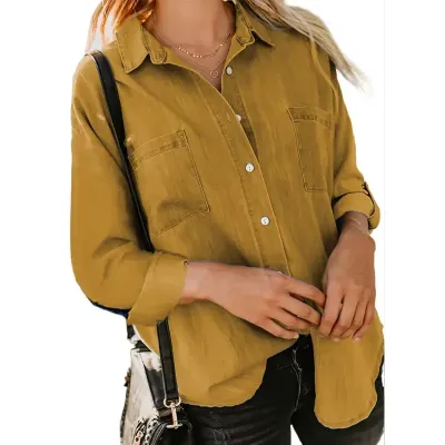 DENIM DOUBLE POCKET SHIRT 